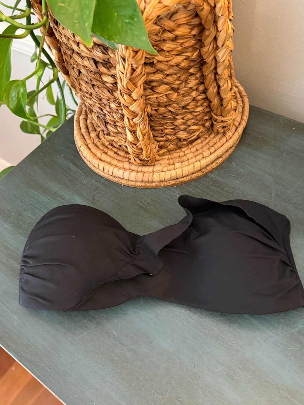 Jantzen Classic Bandeau Bikini Black top -